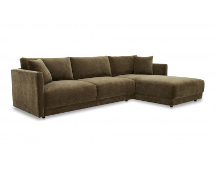 Moe's Bryn Rustic Right Facing Sectional - Heritage Green