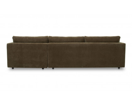 Moe's Bryn Rustic Right Facing Sectional - Heritage Green