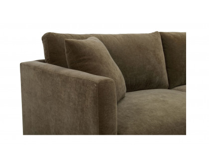 Moe's Bryn Rustic Right Facing Sectional - Heritage Green