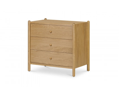 Moe's Billy Mid-Century Modern 3 Drawer Nightstand - Natural