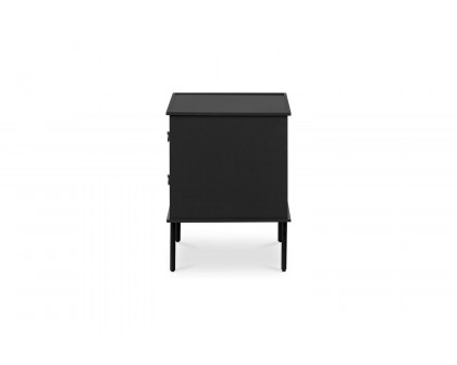 Moe's Reagan Contemporary 2 Drawer Nightstand - Black