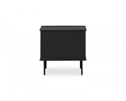 Moe's Reagan Contemporary 2 Drawer Nightstand - Black