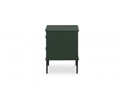 Moe's Reagan Contemporary 2 Drawer Nightstand - Deep Green