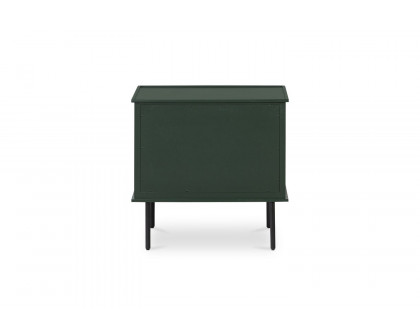 Moe's Reagan Contemporary 2 Drawer Nightstand - Deep Green