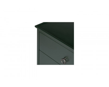 Moe's Reagan Contemporary 2 Drawer Nightstand - Deep Green