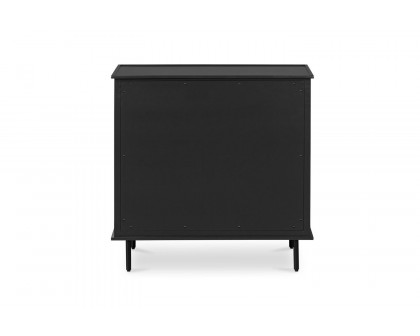 Moe's Reagan Contemporary 3 Drawer Nightstand - Black