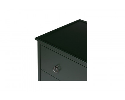 Moe's Reagan Contemporary 3 Drawer Nightstand - Deep Green