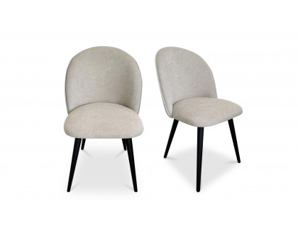 Moe's Clarissa Contemporary Dining Chair Set of 2 - Light Gray