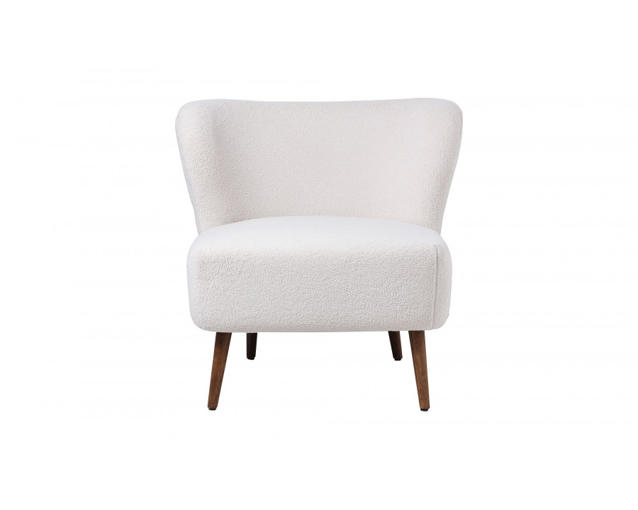 Moe's - Margot Contemporary Accent Chair in Cream