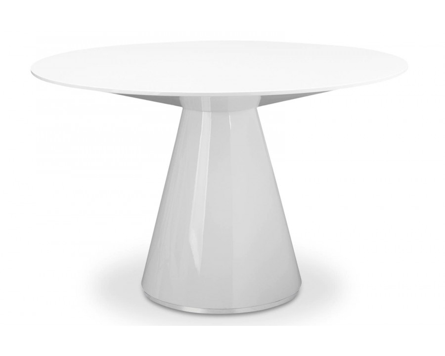 Moe's Otago Round Dining Table - White, 47"