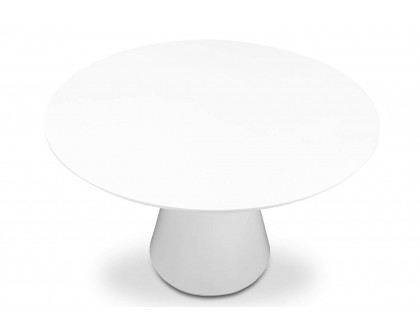 Moe's Otago Round Dining Table - White, 47"