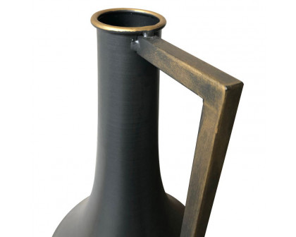 Moe's - Primus Metal Vase in Black