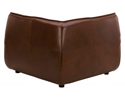 Moe's Zeppelin Leather Corner Chair - Brown