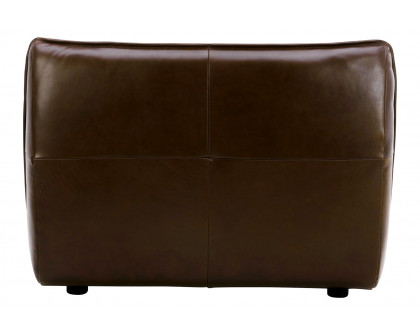 Moe's Zeppelin Leather Slipper Chair - Brown