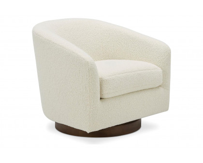 Moe's Oscy Swivel Chair - Shearling White