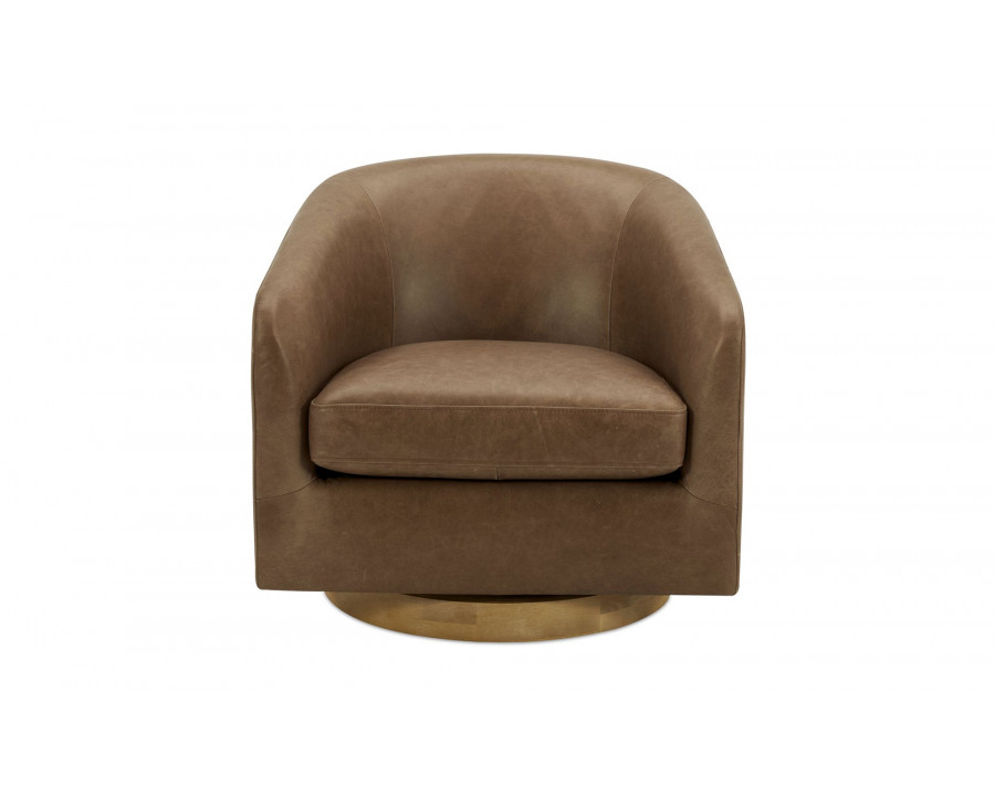 Moe's Oscy Swivel Chair - Tan