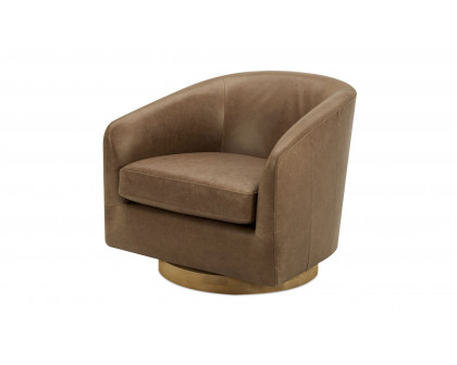 Moe's Oscy Swivel Chair - Tan