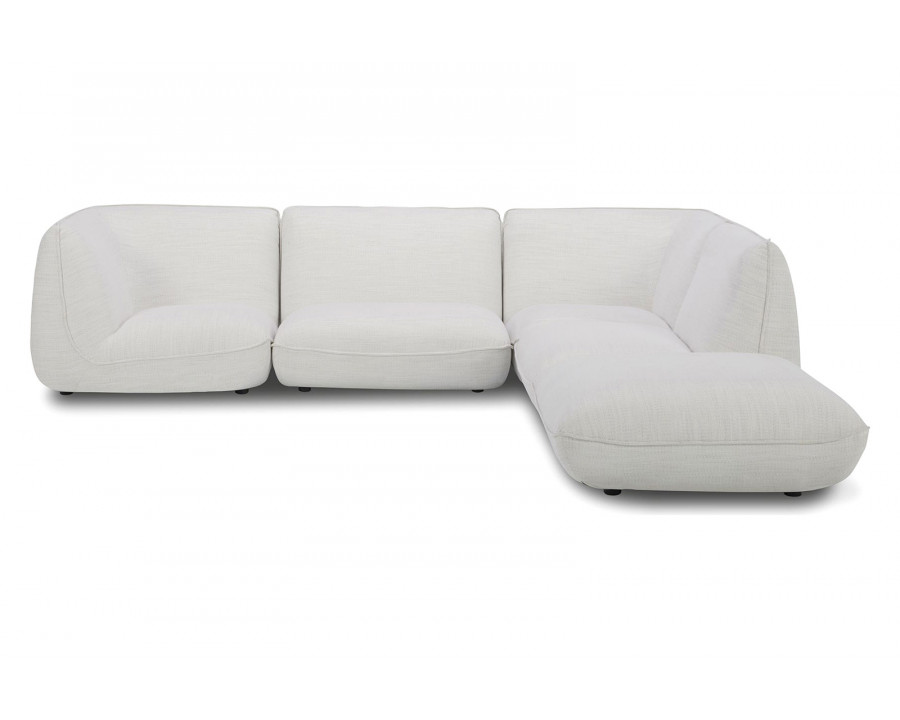 Moe's - Zeppelin Lounge Modular Sectional in Salt Stone White