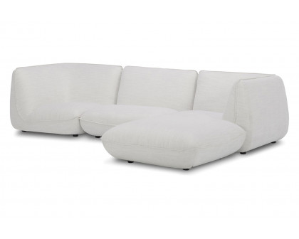 Moe's - Zeppelin Lounge Modular Sectional in Salt Stone White