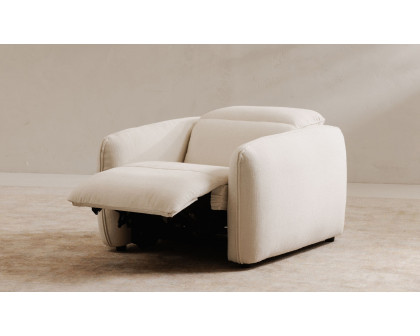 Moe's Eli Contemporary Power Recliner Chair - Warm White