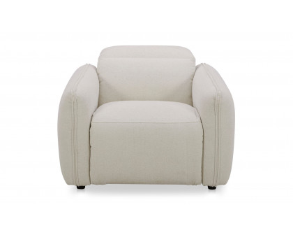 Moe's Eli Contemporary Power Recliner Chair - Warm White