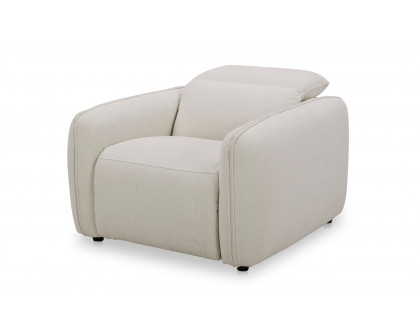 Moe's Eli Contemporary Power Recliner Chair - Warm White