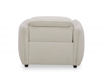 Moe's Eli Contemporary Power Recliner Chair - Warm White