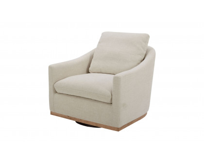 Moe's Linden Rustic Swivel Chair - Soft Beige