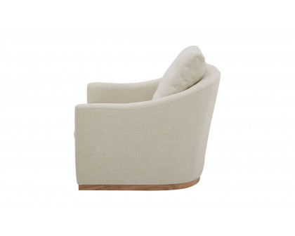 Moe's Linden Rustic Swivel Chair - Soft Beige