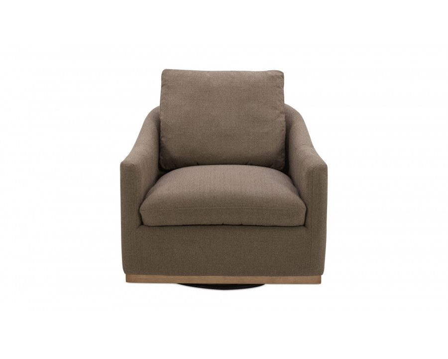 Moe's Linden Rustic Swivel Chair - Soft Taupe