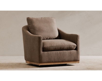 Moe's Linden Rustic Swivel Chair - Soft Taupe