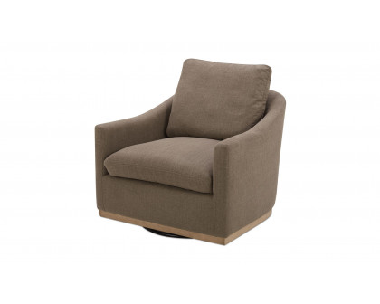 Moe's Linden Rustic Swivel Chair - Soft Taupe