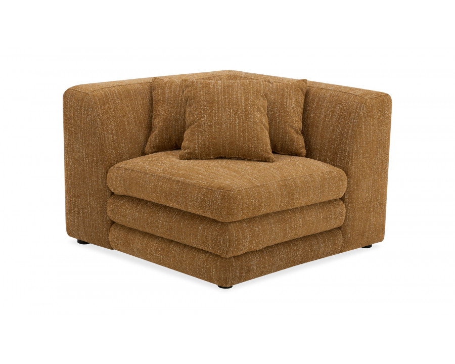 Moe's Lowtide Contemporary Corner Chair - Amber Glow