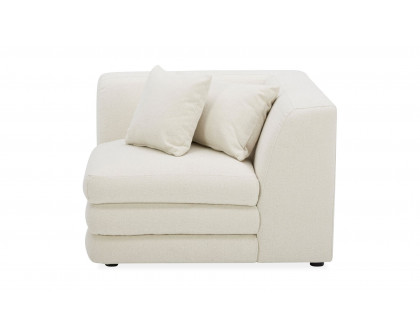 Moe's Lowtide Contemporary Corner Chair - Warm White