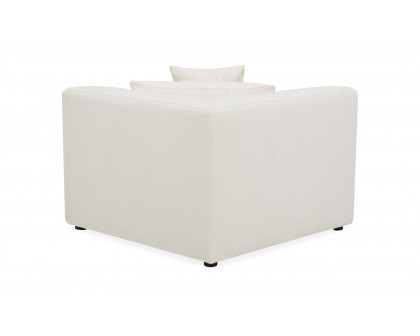 Moe's Lowtide Contemporary Corner Chair - Warm White