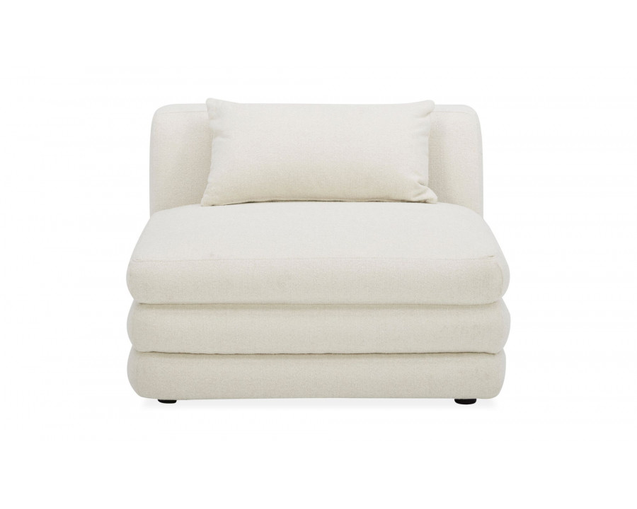 Moe's Lowtide Contemporary Slipper Chair - Warm White