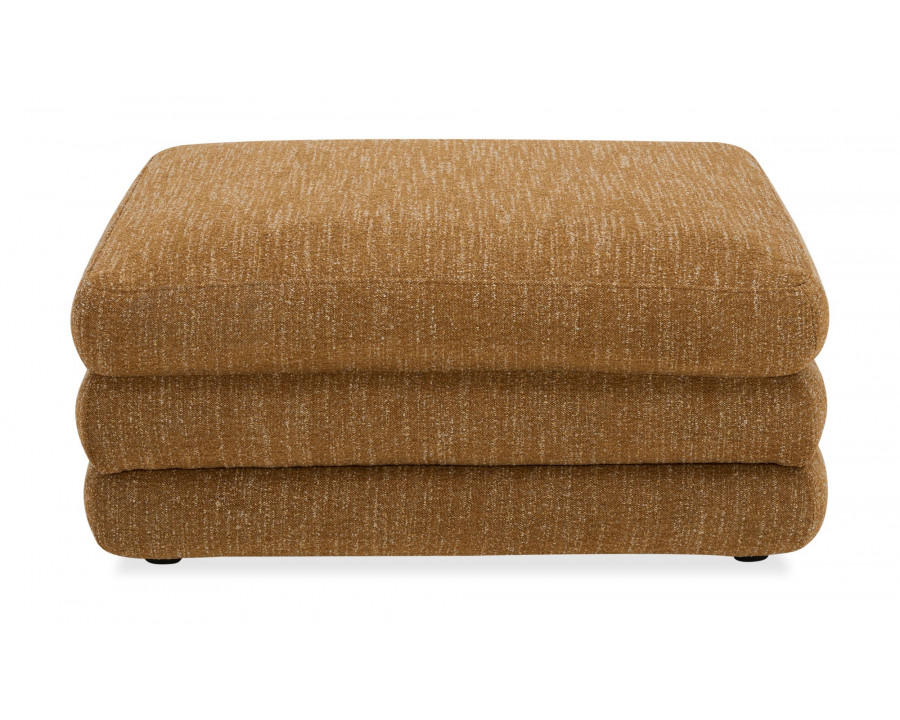 Moe's Lowtide Contemporary Straight Ottoman - Amber Glow