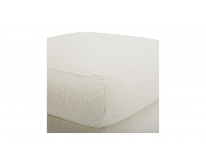 Moe's Lowtide Contemporary Straight Ottoman - Warm White