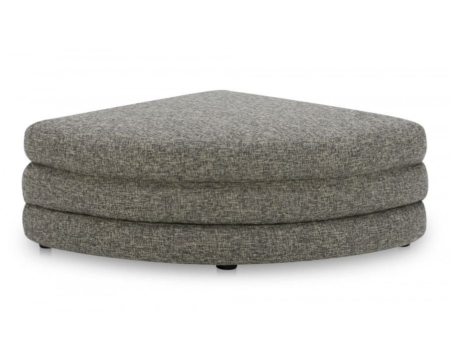 Moe's Lowtide Contemporary Curved Ottoman - Stone Tweed