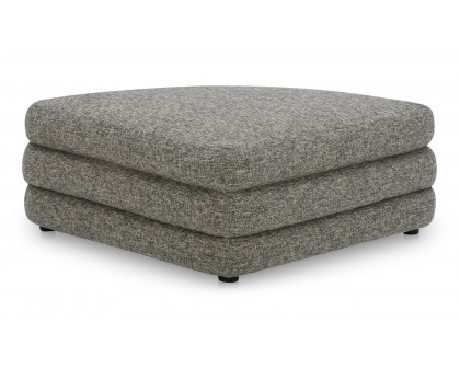 Moe's Lowtide Contemporary Curved Ottoman - Stone Tweed