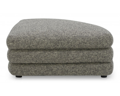 Moe's Lowtide Contemporary Curved Ottoman - Stone Tweed