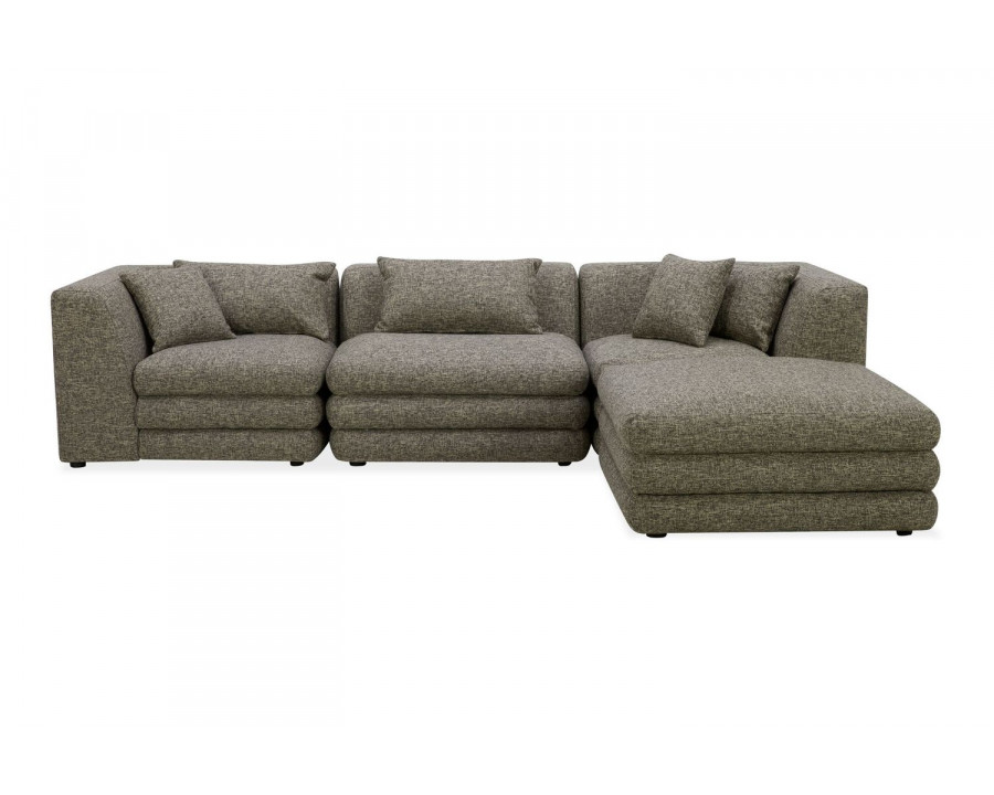 Moe's Lowtide Lounge Contemporary Modular Sectional - Stone Tweed