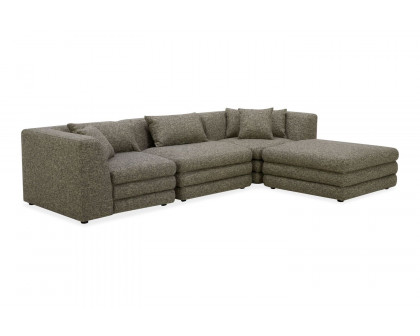 Moe's Lowtide Lounge Contemporary Modular Sectional - Stone Tweed