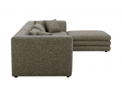 Moe's Lowtide Lounge Contemporary Modular Sectional - Stone Tweed