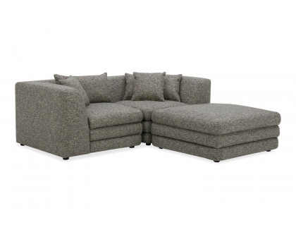 Moe's Lowtide Nook Contemporary Modular Sectional - Stone Tweed