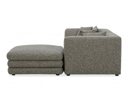 Moe's Lowtide Nook Contemporary Modular Sectional - Stone Tweed