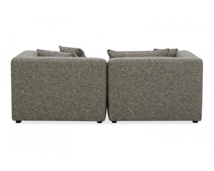 Moe's Lowtide Nook Contemporary Modular Sectional - Stone Tweed