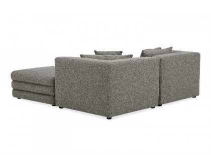 Moe's Lowtide Nook Contemporary Modular Sectional - Stone Tweed