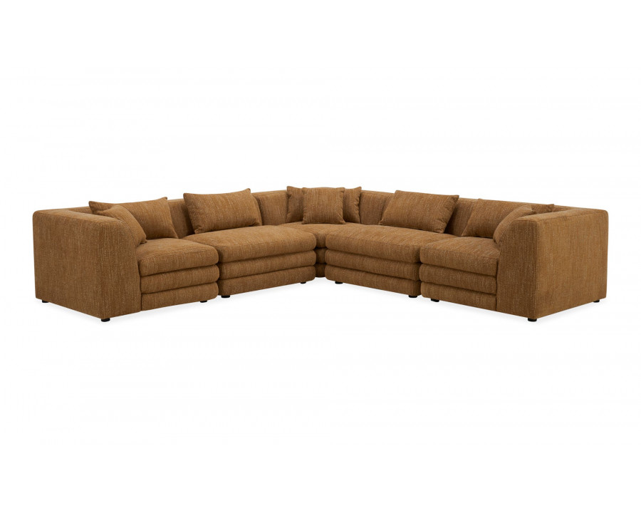 Moe's Lowtide Classic L Contemporary Sectional - Amber Glow