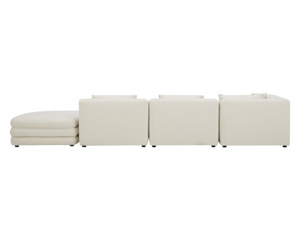 Moe's Lowtide Linear Contemporary Sectional - Warm White